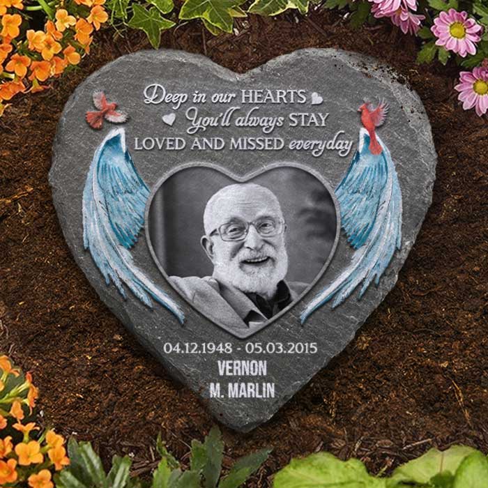 You'll Always Stay Loved And Missed Everyday - Personalized Memorial Stone