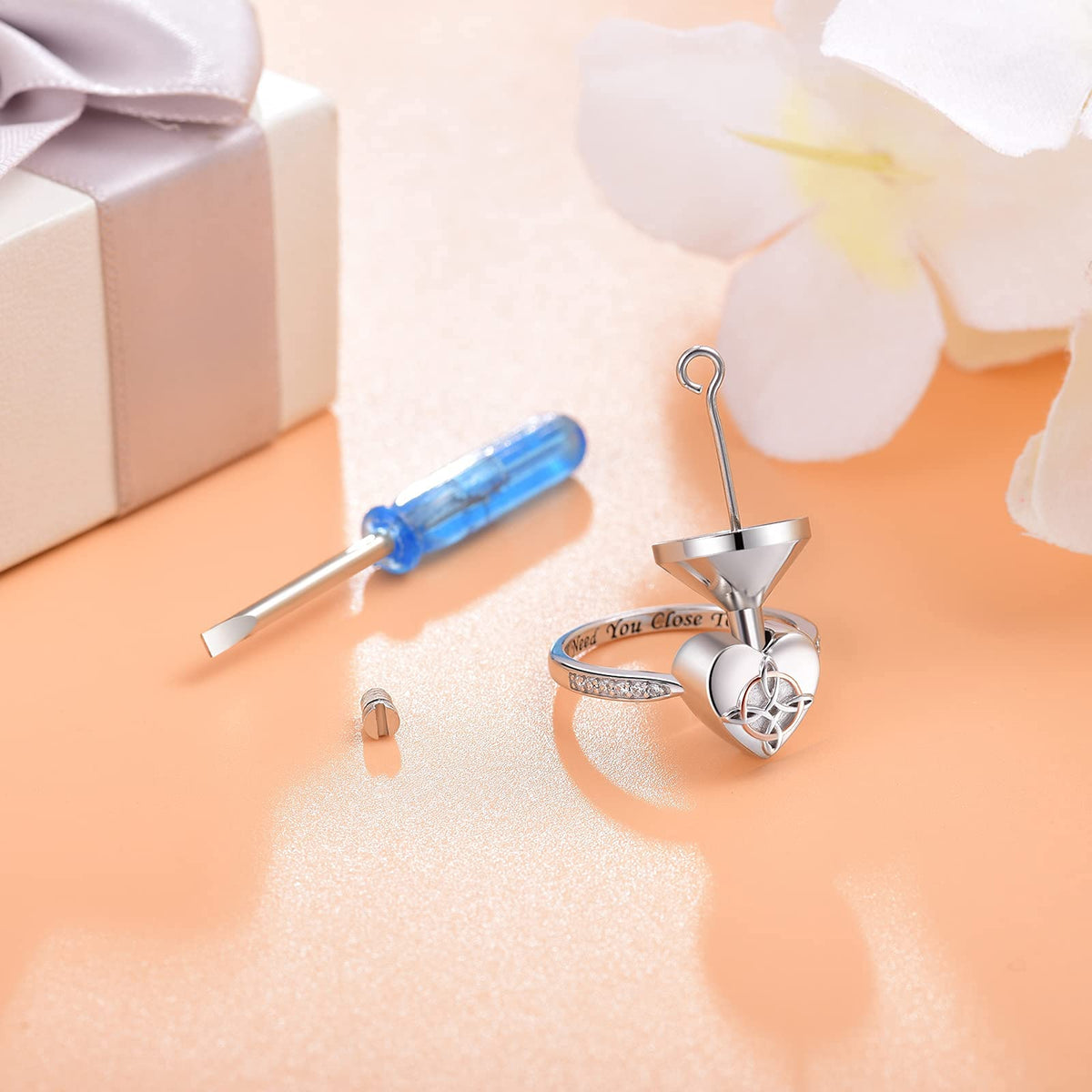 Cremation Jewelry Urns Ring for Ashes