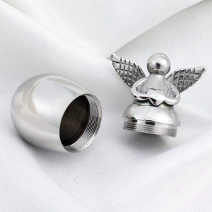 Mini Angel Keepsake Urn for Ashes-Your Wings were Ready, But My Heart was Not