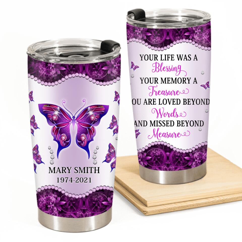 Your Memory A Treasure Personalized Tumbler
