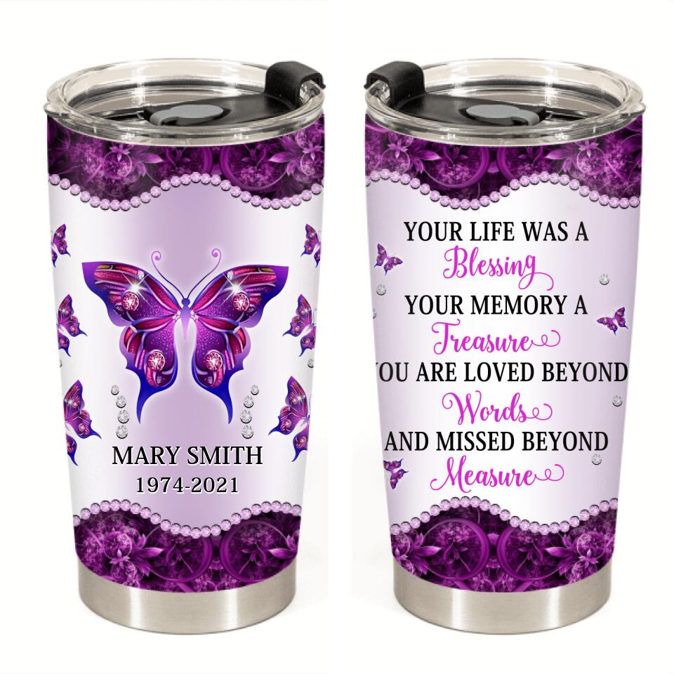 Your Memory A Treasure Personalized Tumbler