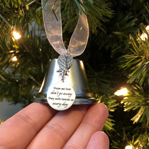 Christmas Ornaments Angel Wings Bell--Memorial Christmas Gift
