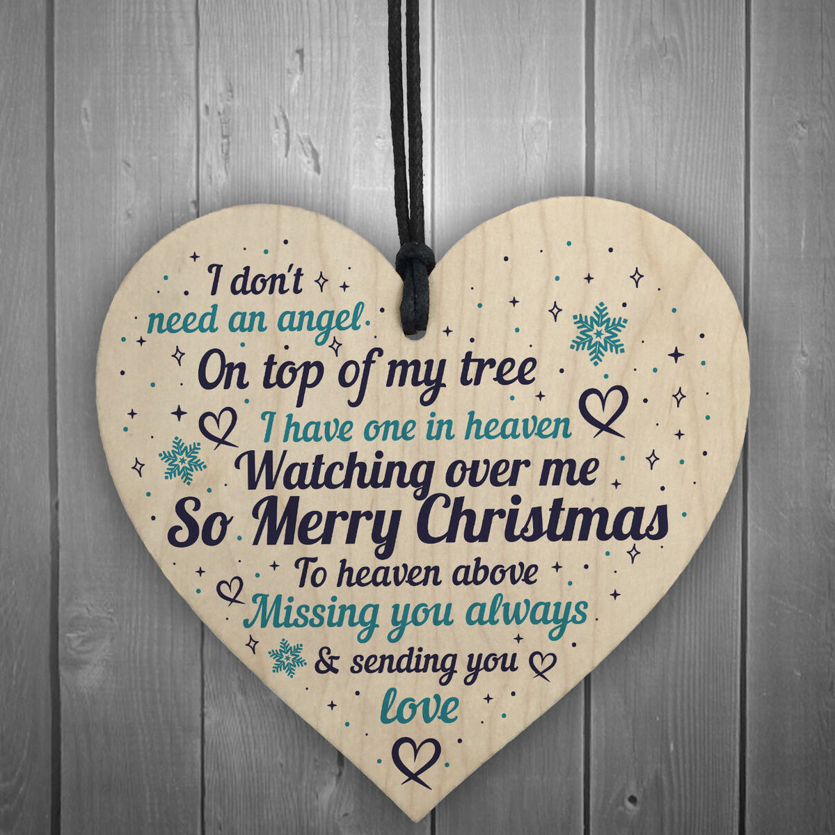 Missing You Always Memory Christmas Ornament