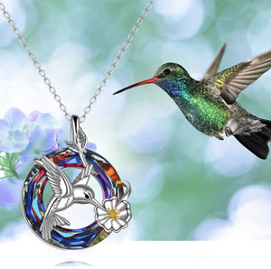 Hummingbird Urn Necklace for Ashes