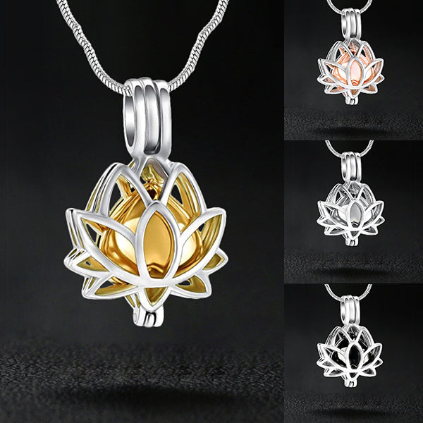 Lotus Flower Ashes Pendant Necklace