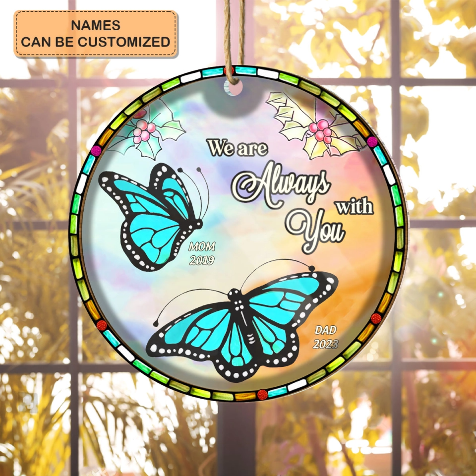 We Are Always With You Butterfly Personalized Acrylic Ornament