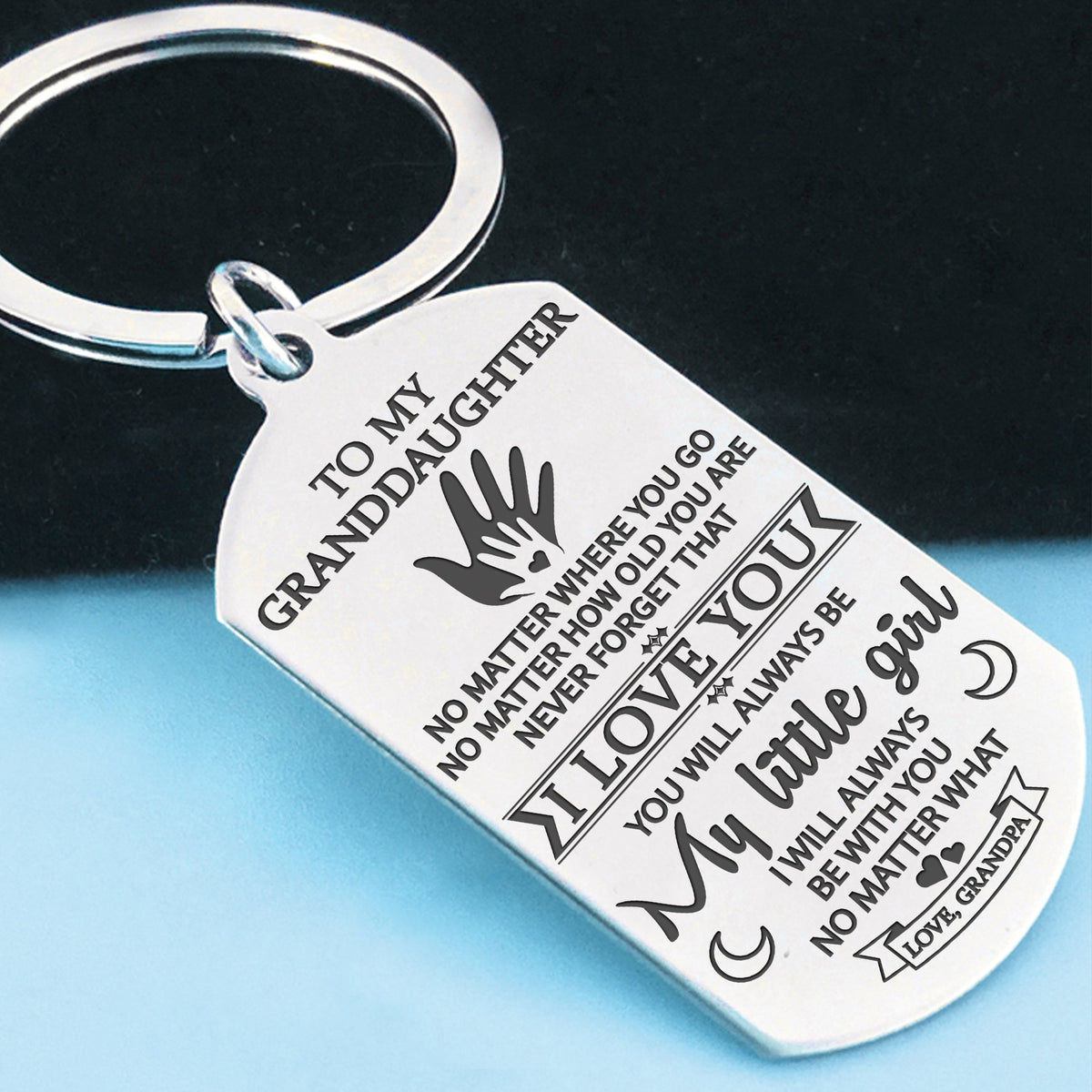 GRANDDAUGHTER - MY LITTLE GIRL - KEY CHAIN