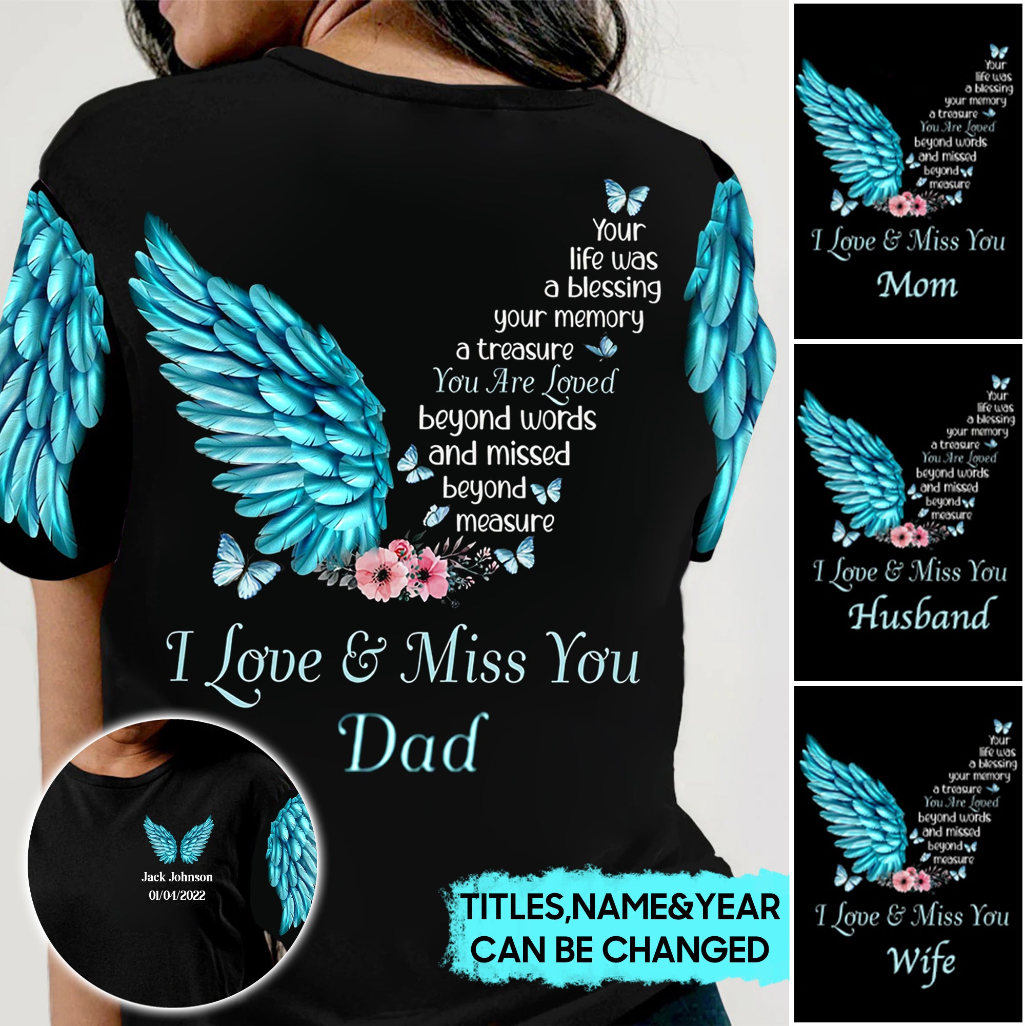You Are Loved Beyond Words Memorial Gift Personalized T-shirt