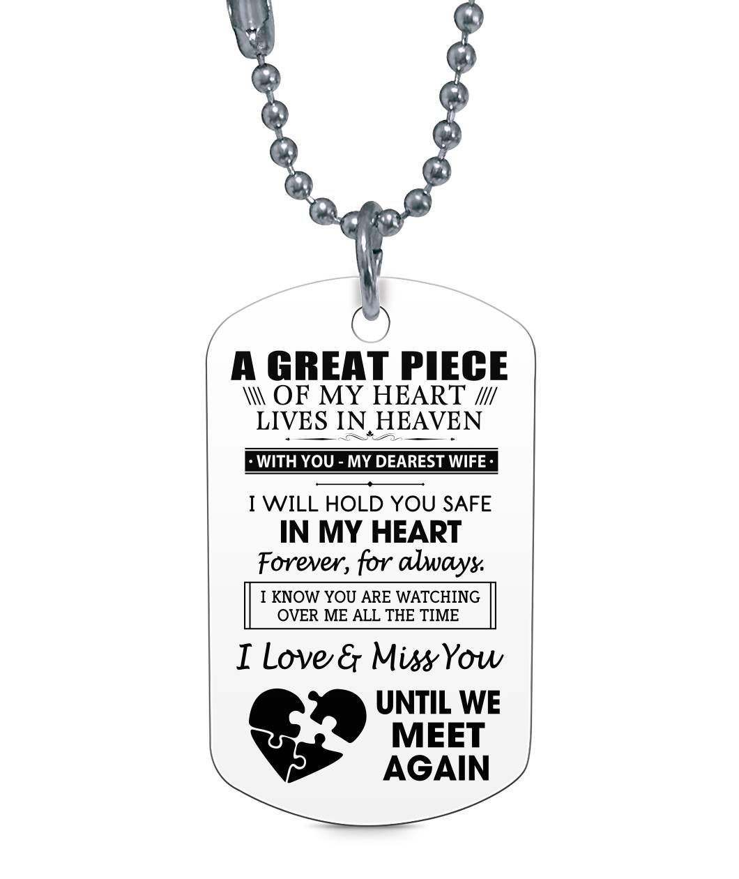 My Dearest Wife Necklace