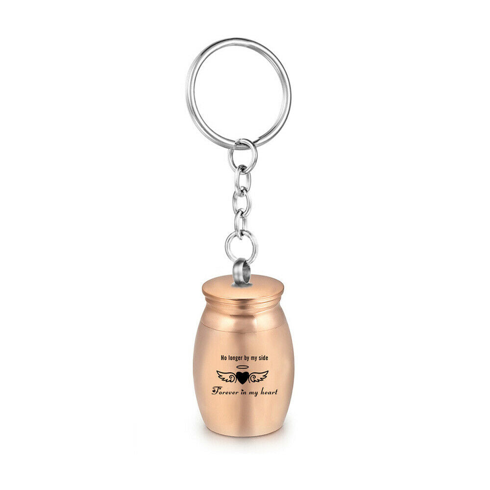 Engraved Cremation Urn Keychain for Ashes