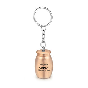 Engraved Cremation Urn Keychain for Ashes