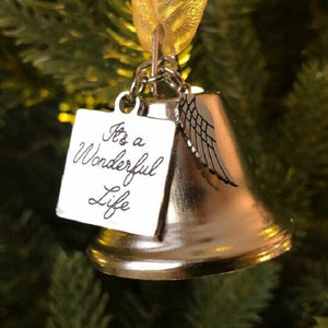 Angel Wings Bell - It's A Wonderful Life Memorial Ornament