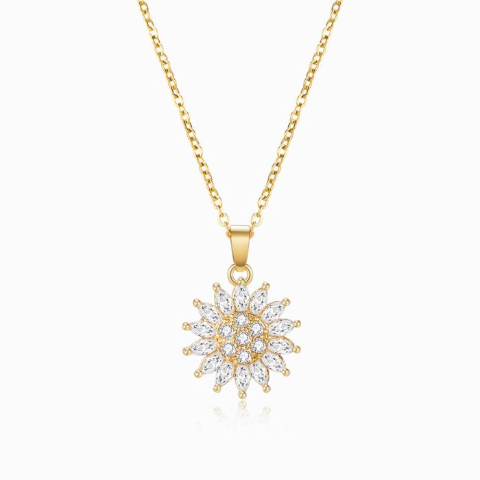 To My Daughter Sunflower Fidget Necklace