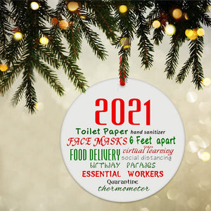2021 Year to Remember Christmas Ornaments (Porcelain)