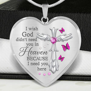 I Wish God Heart Necklace
