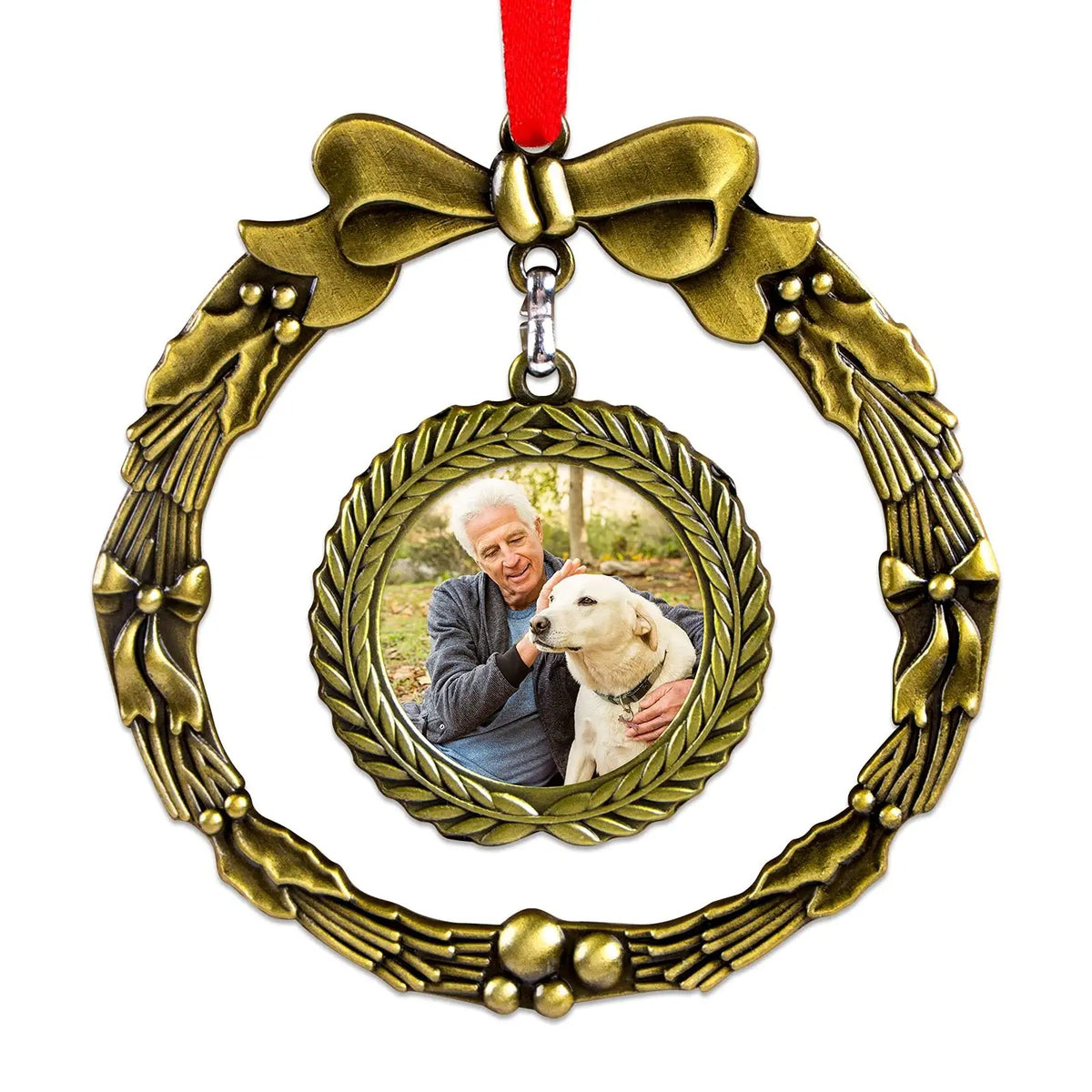 Personalized Metal Angel Picture Frame Memorial Christmas Ornaments