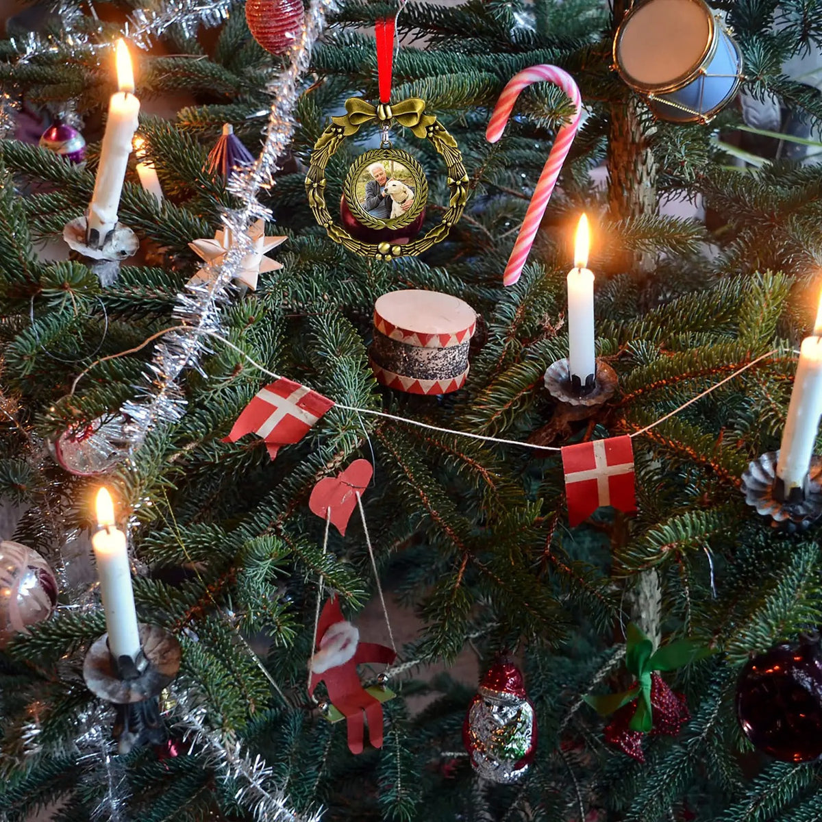 Personalized Metal Angel Picture Frame Memorial Christmas Ornaments