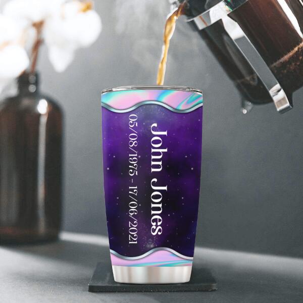 Never Walk Alone My Love Walks With Me Personalized Tumbler