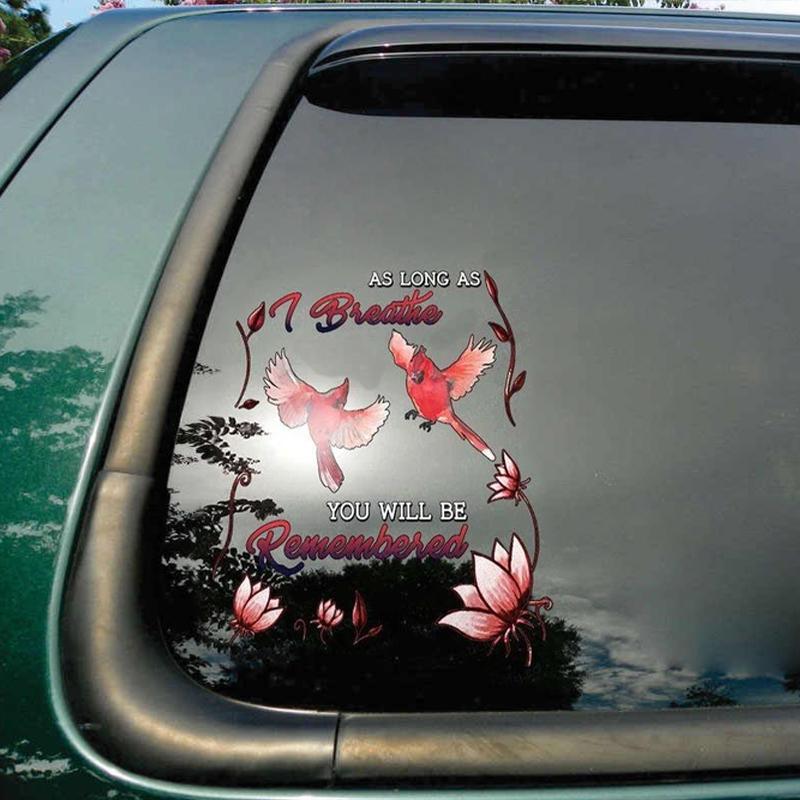 Memorial Cardinal Decal