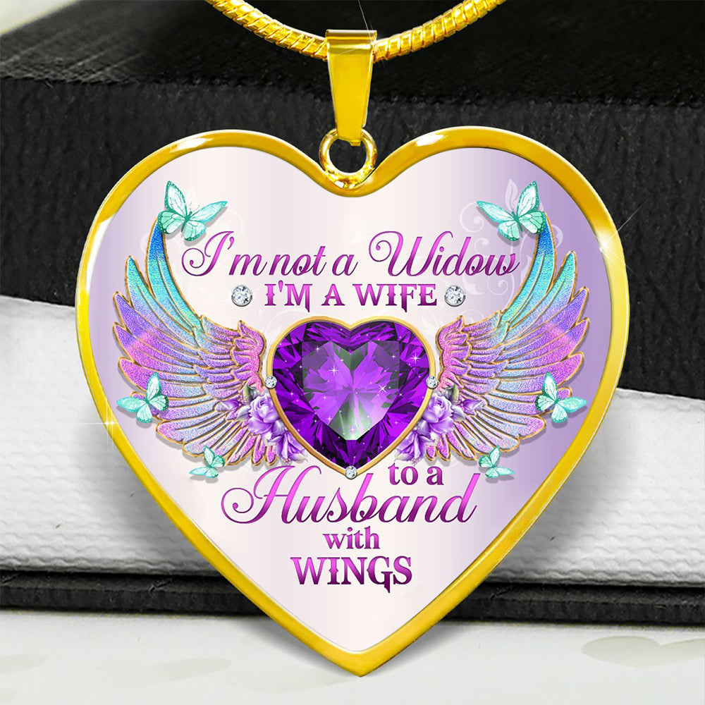 I'm Not A Widow Heart Necklace