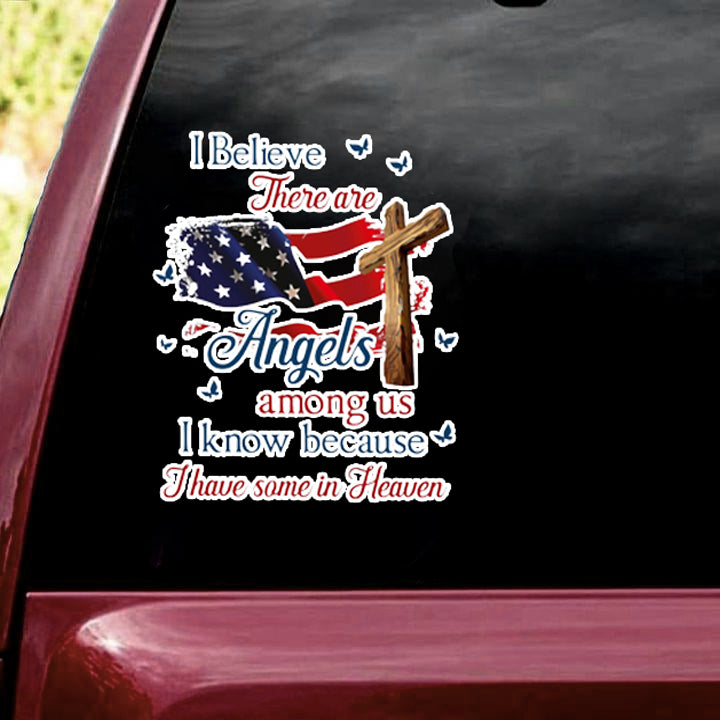 Memorial Cross Decal