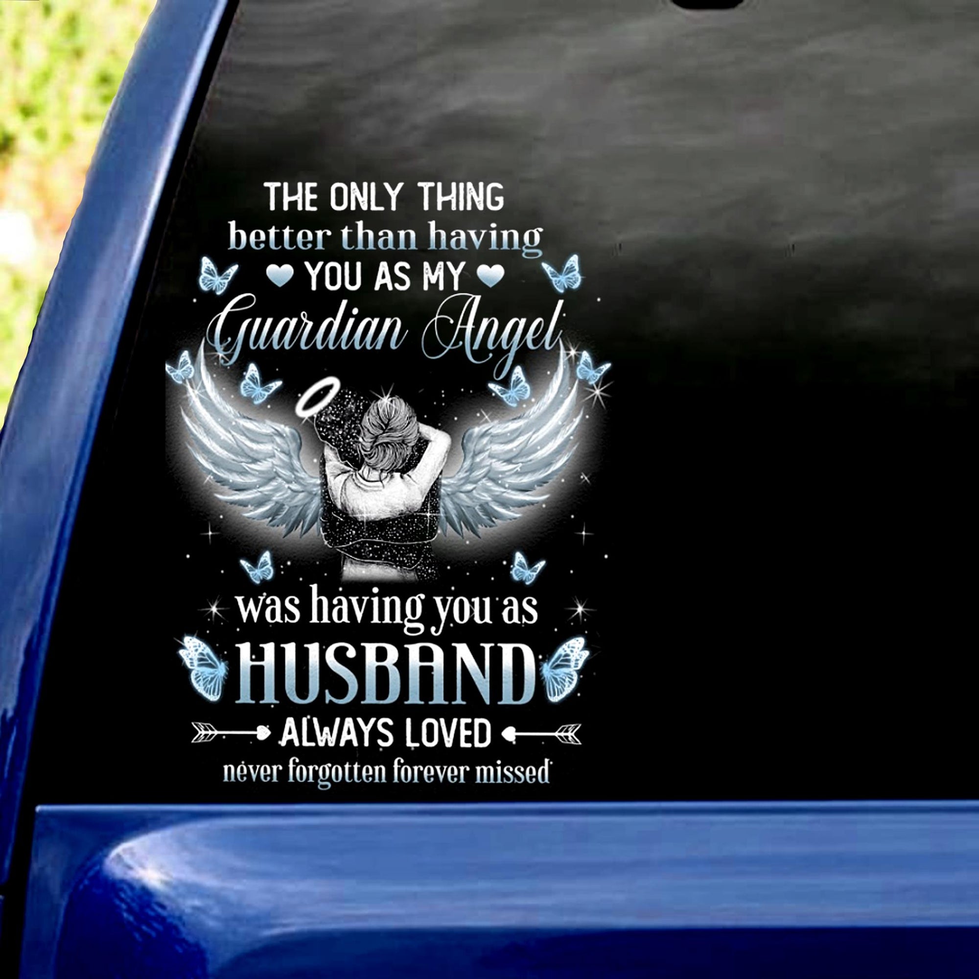 HUSBAND ALWAYS LOVED Decal