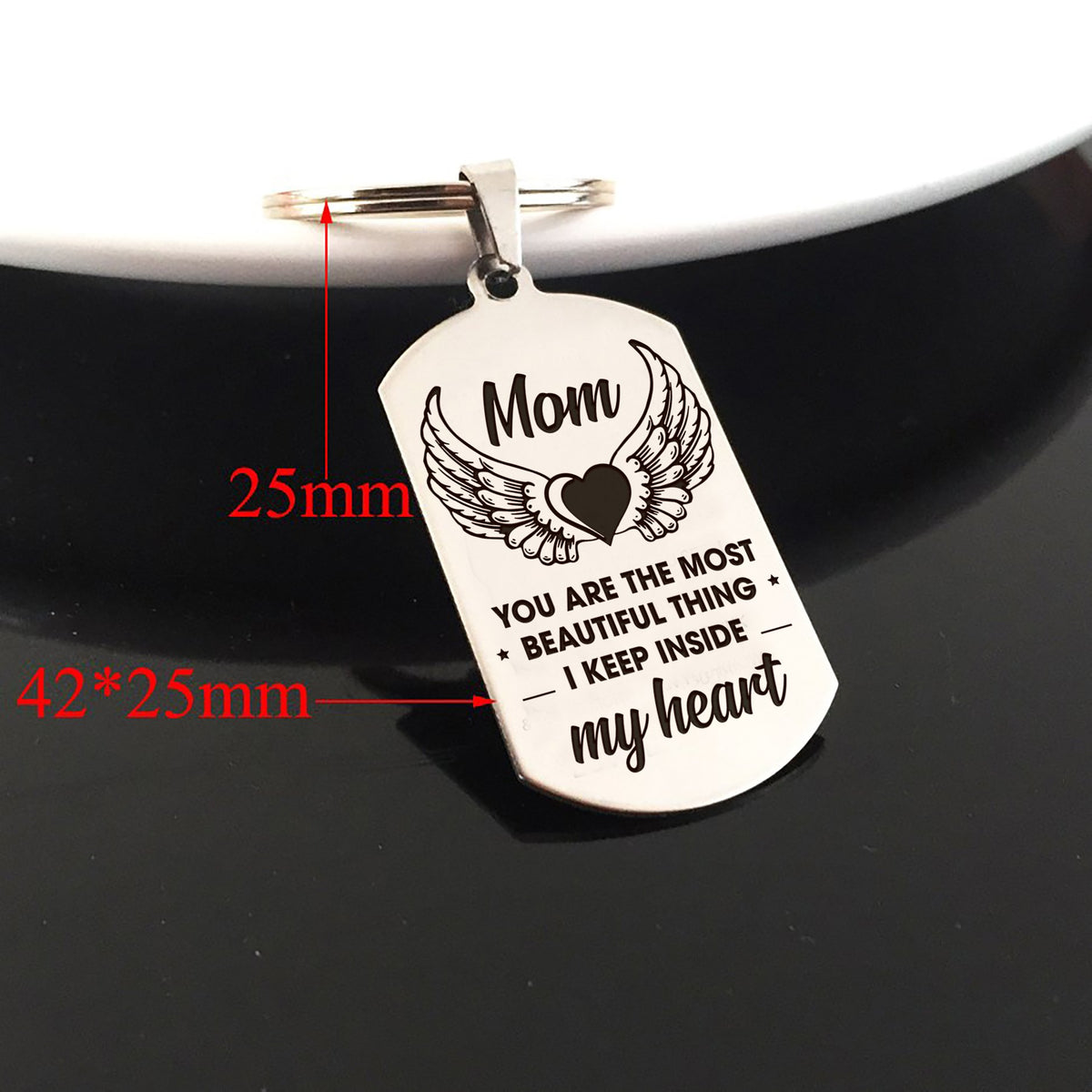 MOM - MY HEART - KEY CHAIN