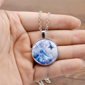 Butterfly Hummingbird Memorial Necklace