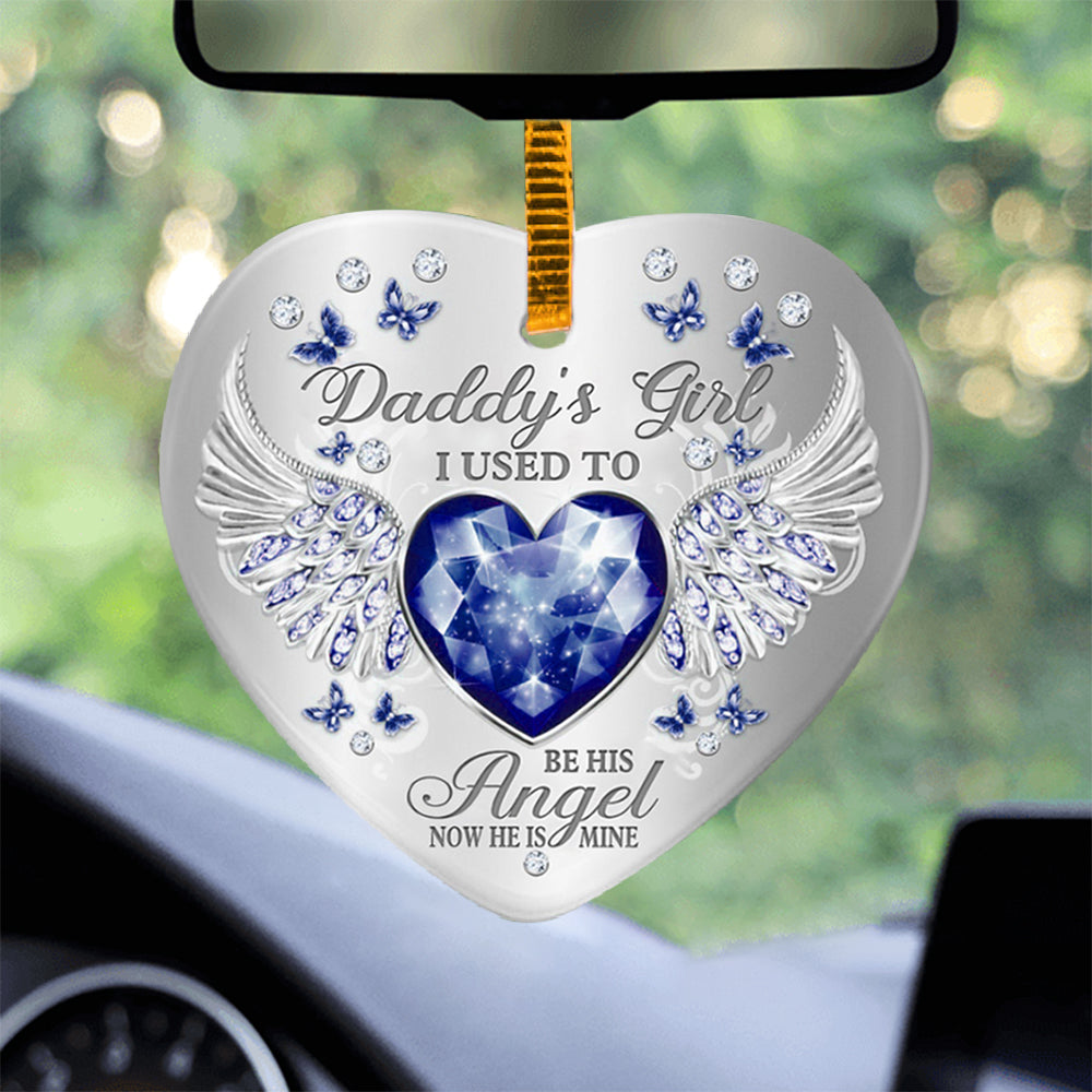 Daddys Girl Heart Ornament (Porcelain)