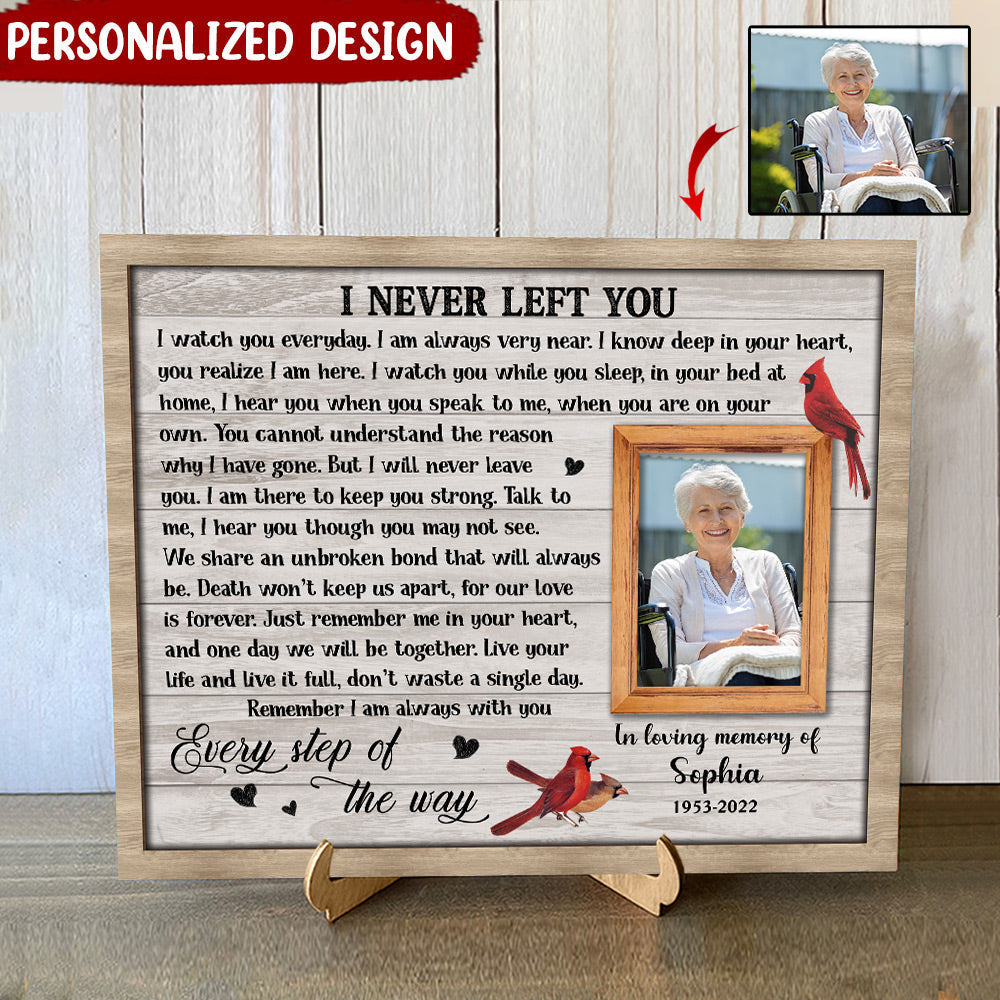In Loving Memory Cardinal Personalized Wood Plaque