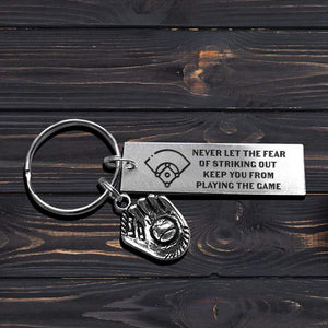 Baseball Glove Keychain - To My Son - From Mom