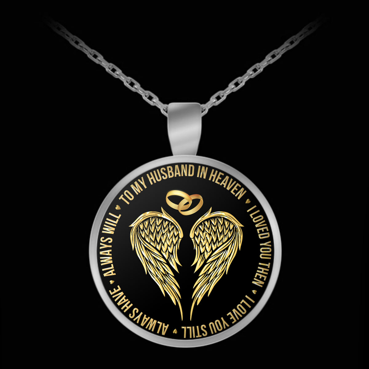 To My Husband In Heaven Necklace