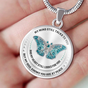 My Mind Still Talks to You Butterfly Necklace