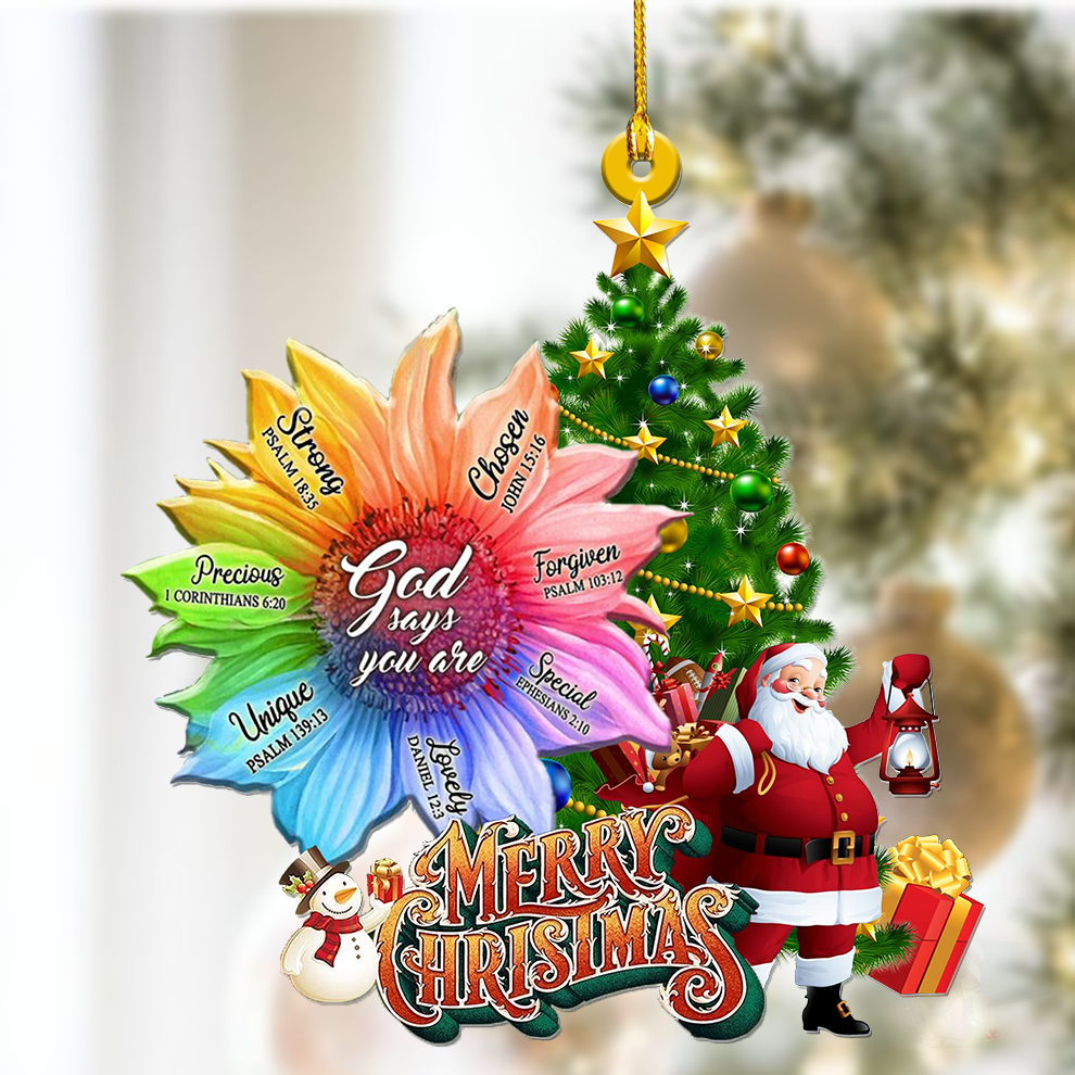 God Says You Are Christmas Tree Ornament