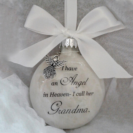 Commemorate ornaments feather ball - Angel In Heaven Memorial Ornament