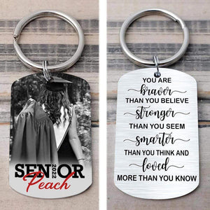 You’re Braver Than You Believe Senior Keychain 2022 Graduation Keychain