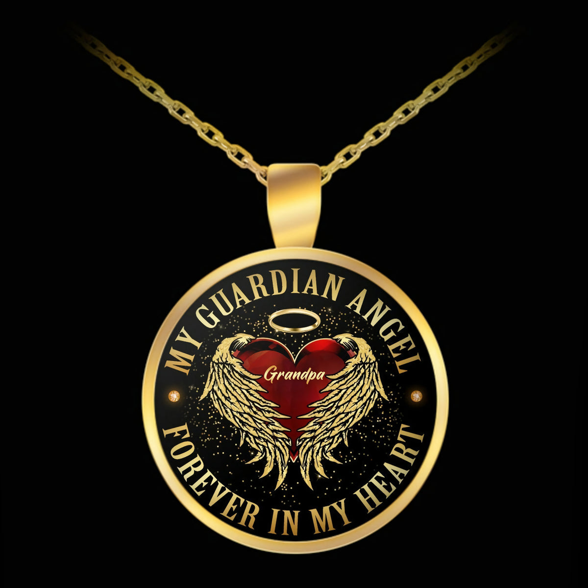 My Guardian Angel Memorial Necklace