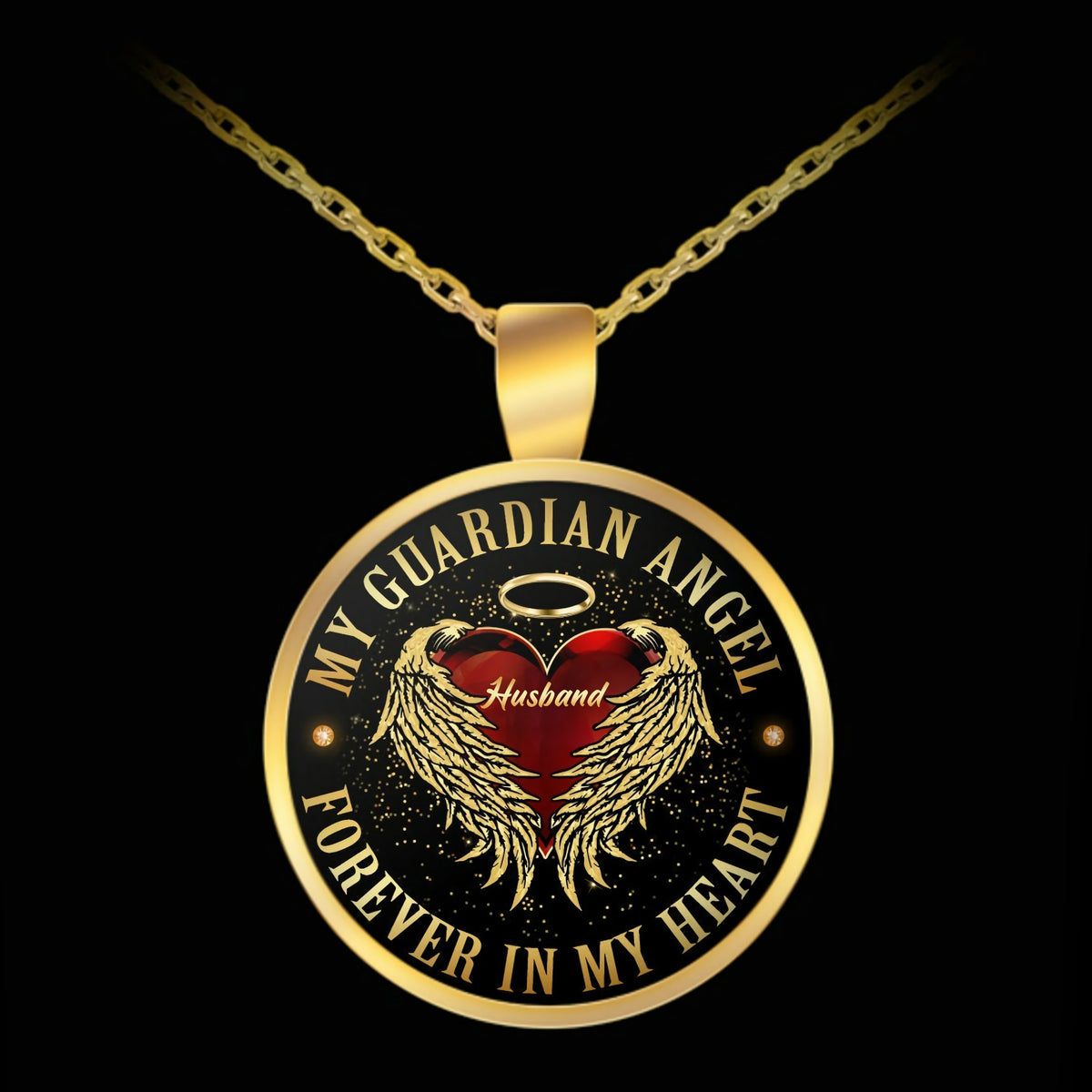 My Guardian Angel Memorial Necklace