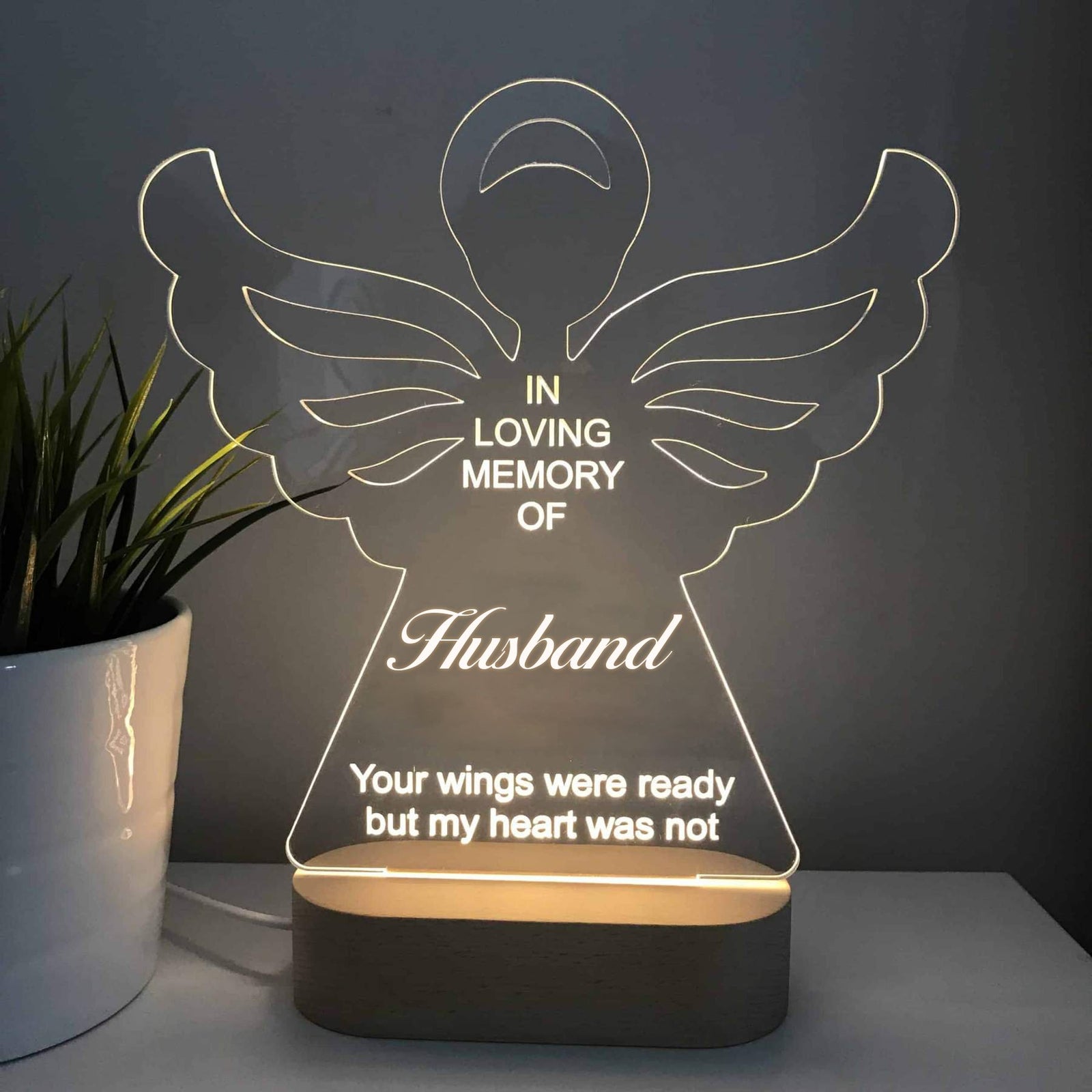 LED GUARDIAN ANGEL LIGHT - MEMORIAL GIFT