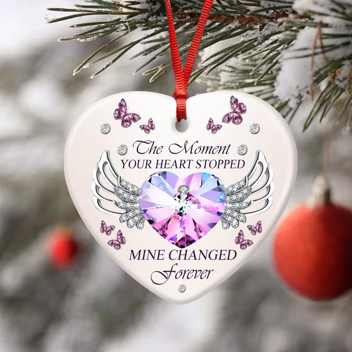 The Moment Your Heart Stopped Memorial Ornament (Porcelain)