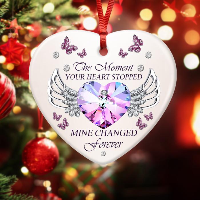 The Moment Your Heart Stopped Memorial Ornament (Porcelain)