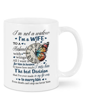 My Husband Has Wings Mug - Loved One Memorial Gift