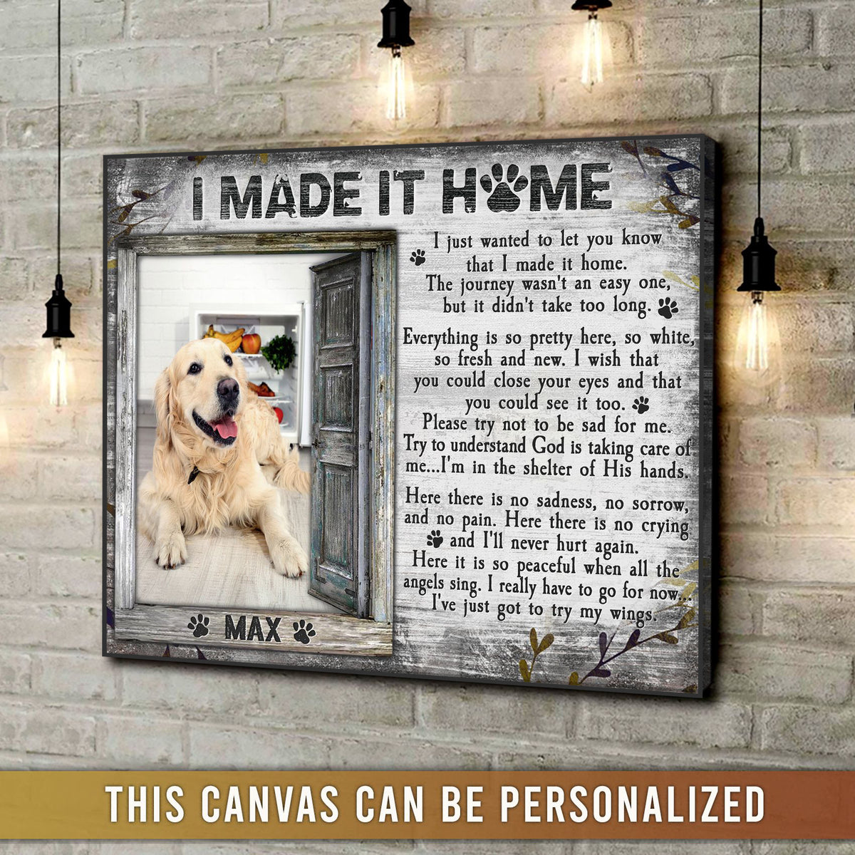 Personalized In Loving Memory Ideas For Loss of Pet Horizontal Poster