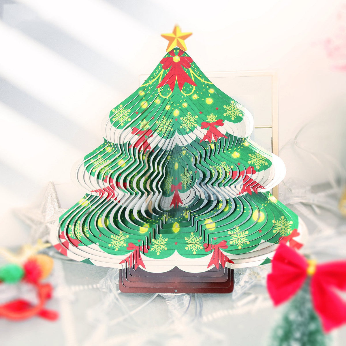🎅Christmas Hot Sale--3D Christmas Tree Wind Spinner