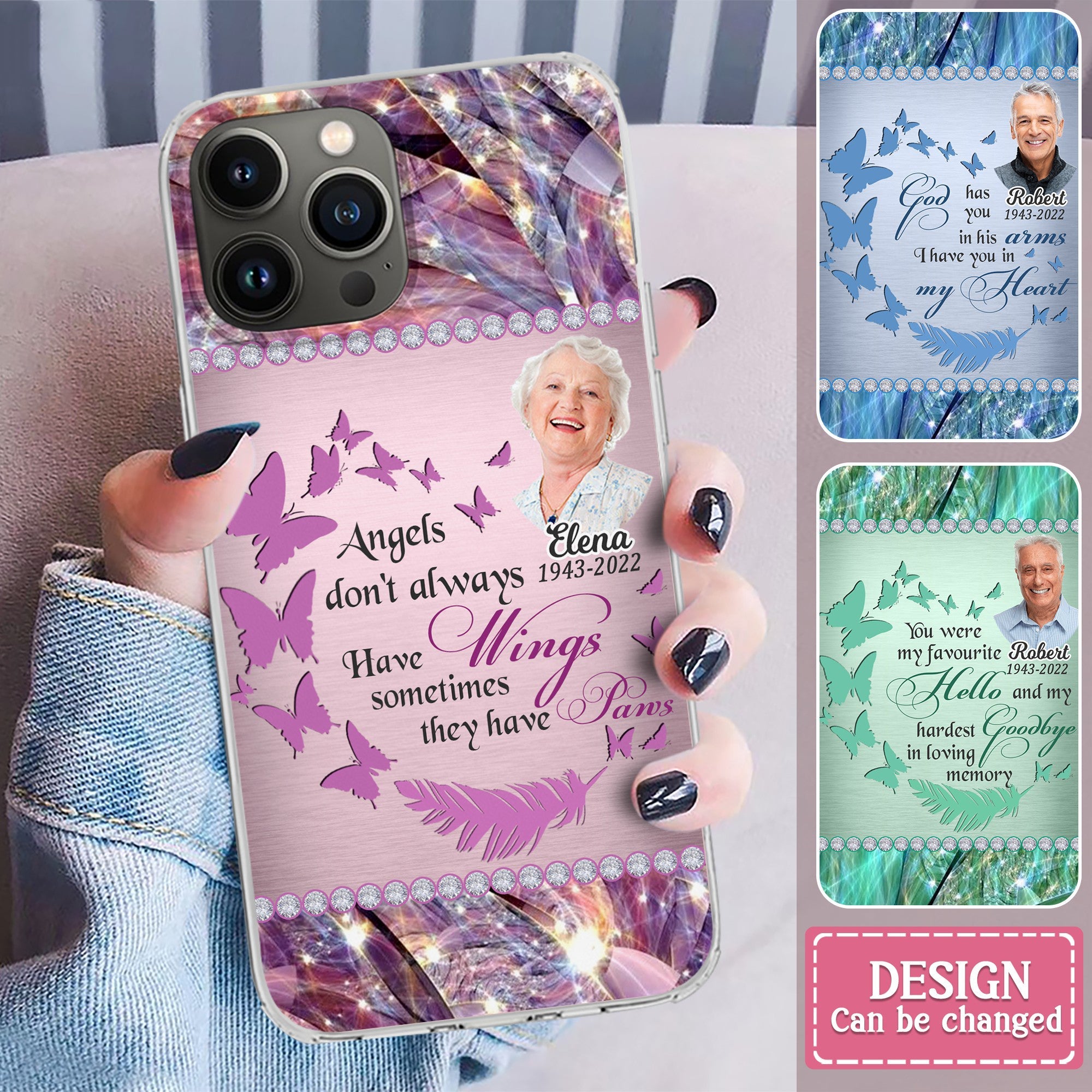Custom Personalized Memorial Photo iPhone/ Samsung Phone Case - Memorial Gift Idea - No Longer By My Side But Forever In My Heart