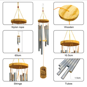 Personalized Memorial Wind Chimes - I Believed There Are Angels Among Us