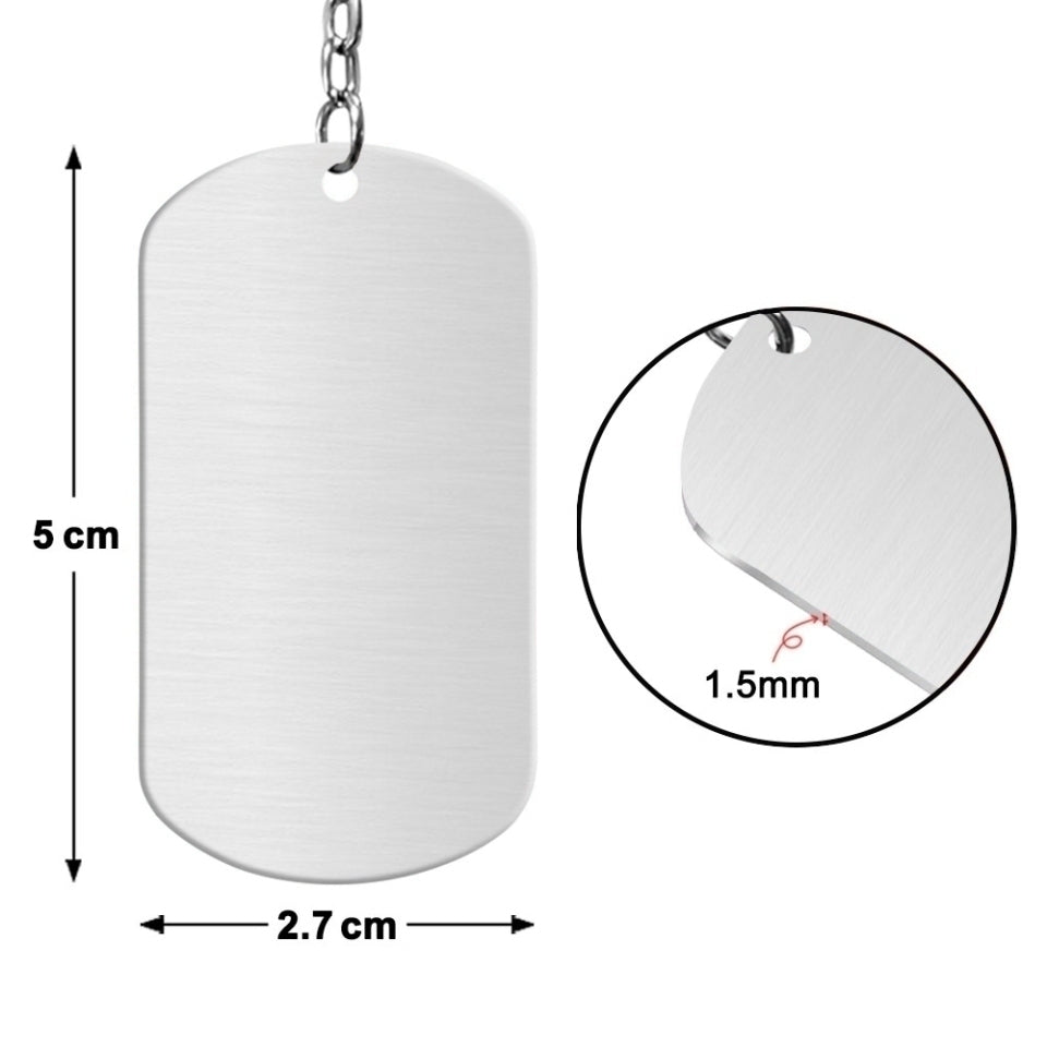 I Hide My Tears When I Say Your Name Personalized Keychain