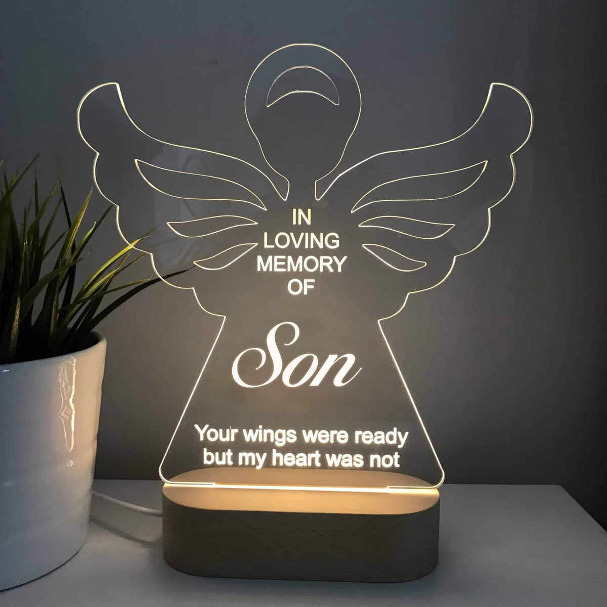 LED GUARDIAN ANGEL LIGHT - MEMORIAL GIFT