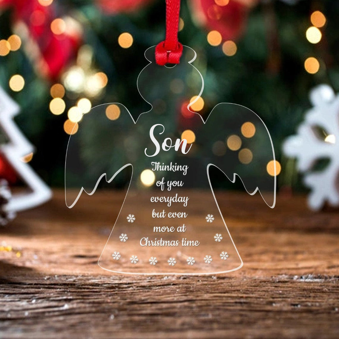 In Memory Gift Xmas Tree Decoration Ornament