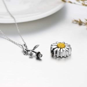 Sunflower Urn Necklaces for Ashes